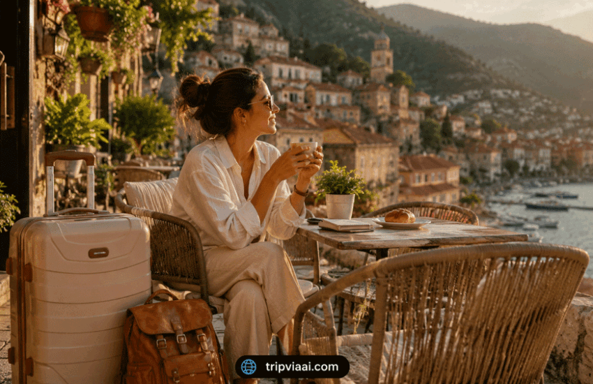 20 Cheap Travel Ideas That Still Feel Comfortable featured image showing a traveler enjoying affordable yet comfortable travel experience