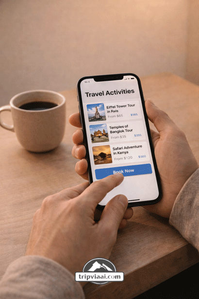 booking travel activities