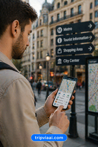Exploring the city with Tripviaai