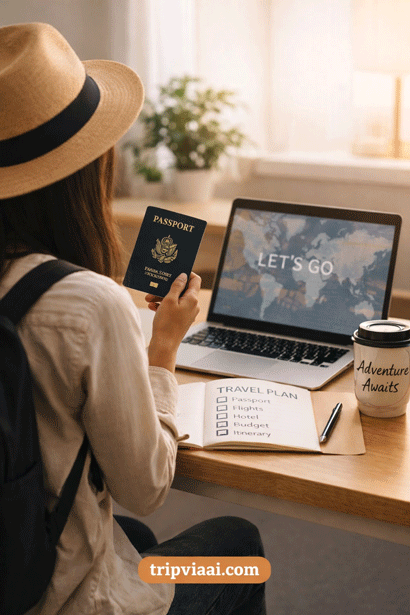 first travel planning moment