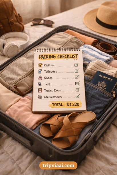 packing checklist