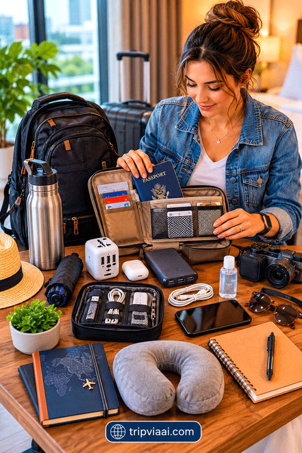 Personal Travel Toolkit Preparation Scene