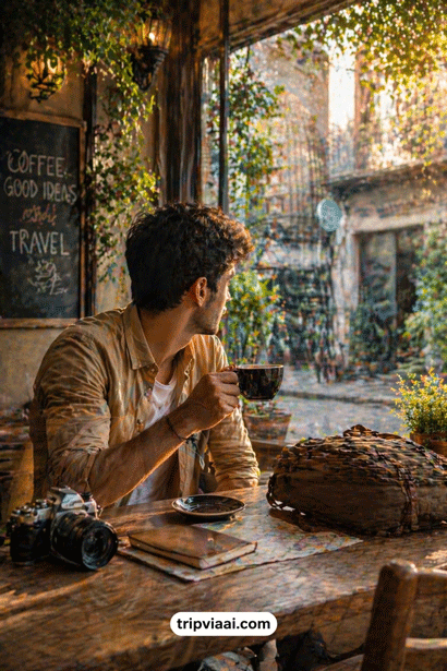 Relaxed Cafe Moment