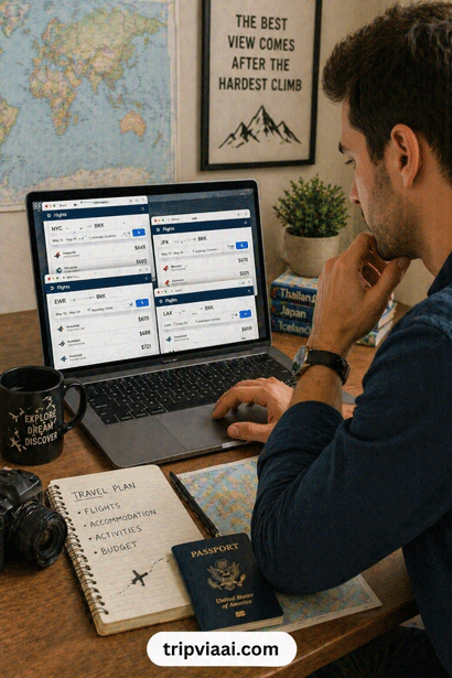 Researching-Flights-Online