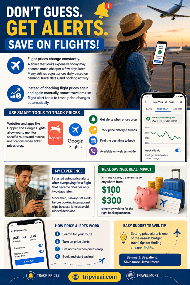 Save on flights with alerts