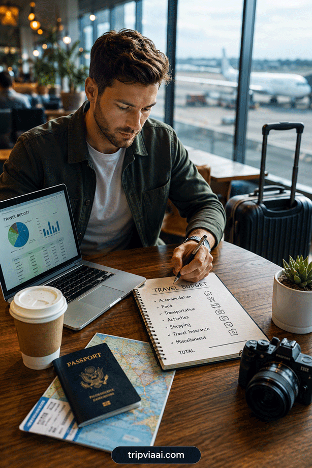 Smart Travel Budget Planning Scene