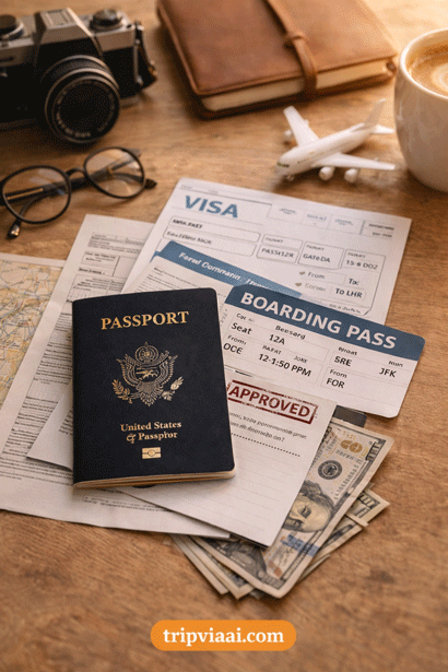 travel documents ready