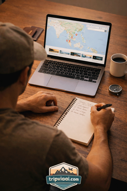 travel planning setup