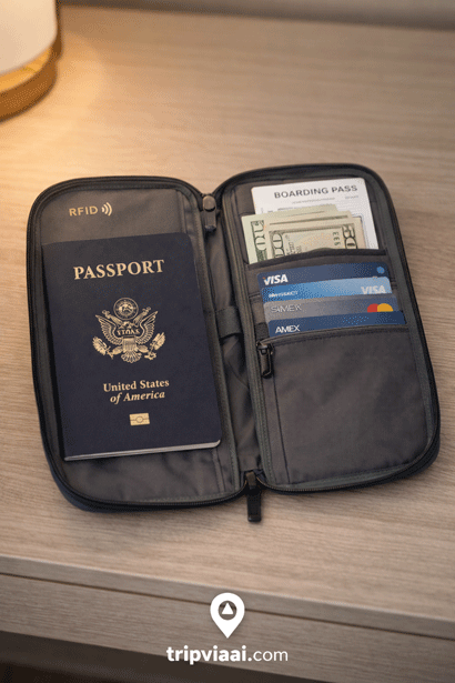 travel wallet security