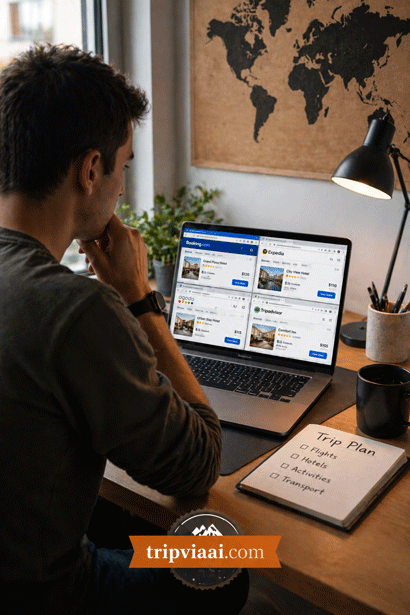Travel planning in modern workspace