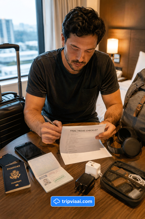 Final Travel Checklist Before Departure