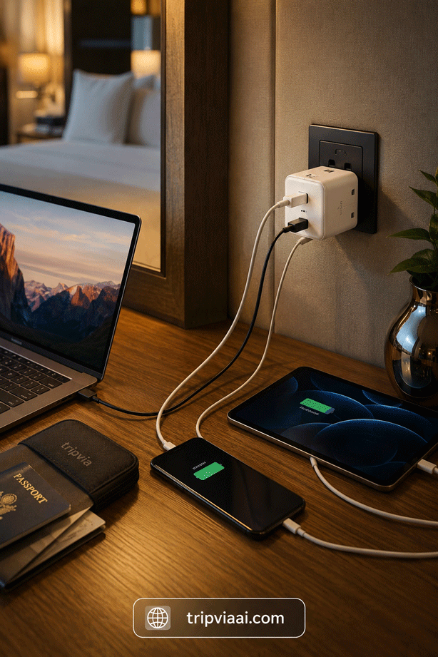 International Travel Charging Setup