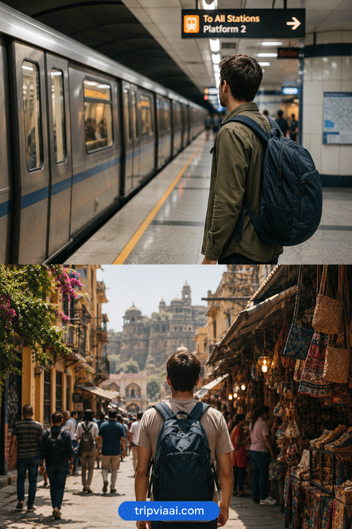 Urban exploration and metro journey