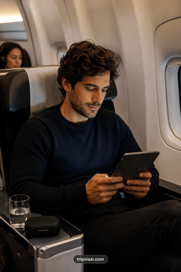 Enjoying Digital Entertainment on a Long-Haul Flight