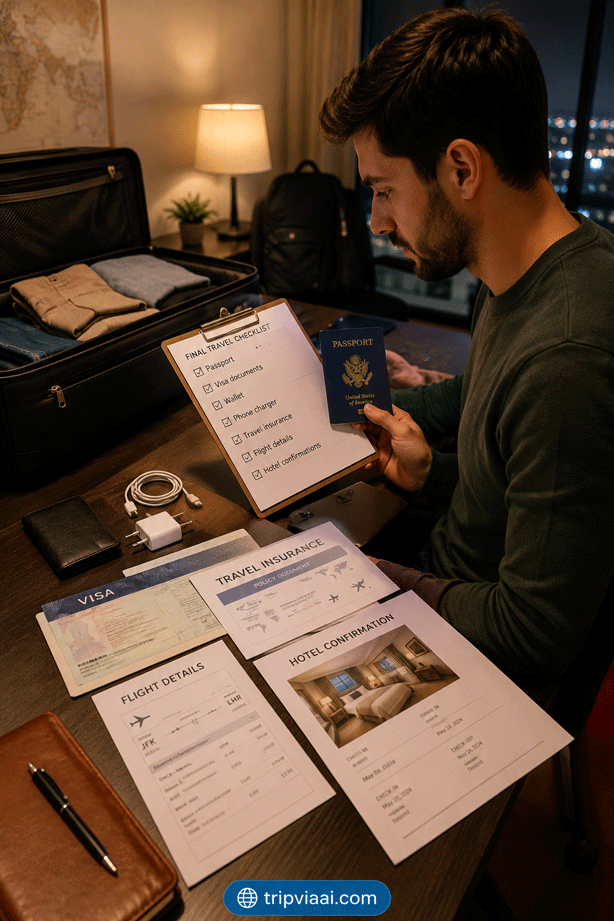 Final Travel Checklist Before Departure
