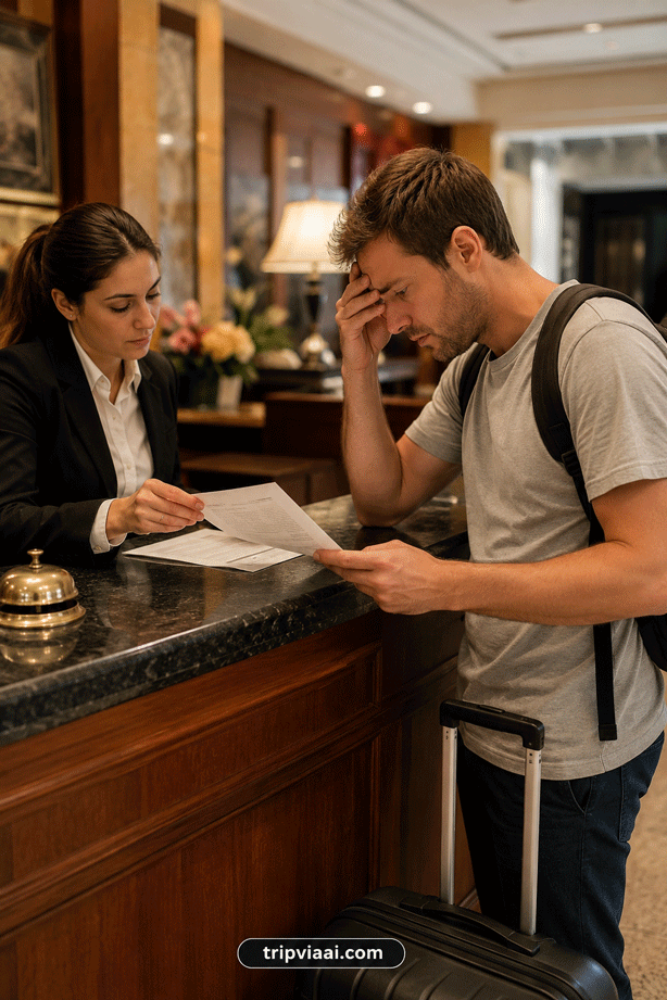 Hotel Check-in Tourist Tax Surprise