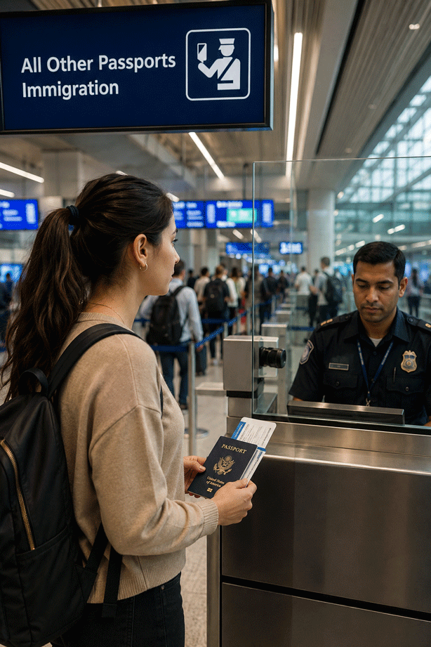 International Airport Immigration Process