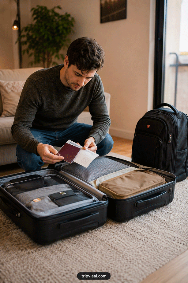 Organising Travel Documents Before Departure