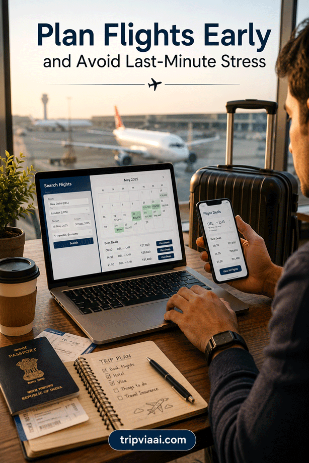 Plan Flights Early and Avoid Last-Minute Stress