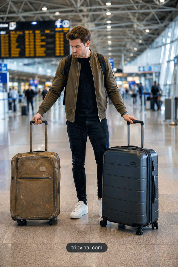 Old vs Premium Travel Suitcase Comparison