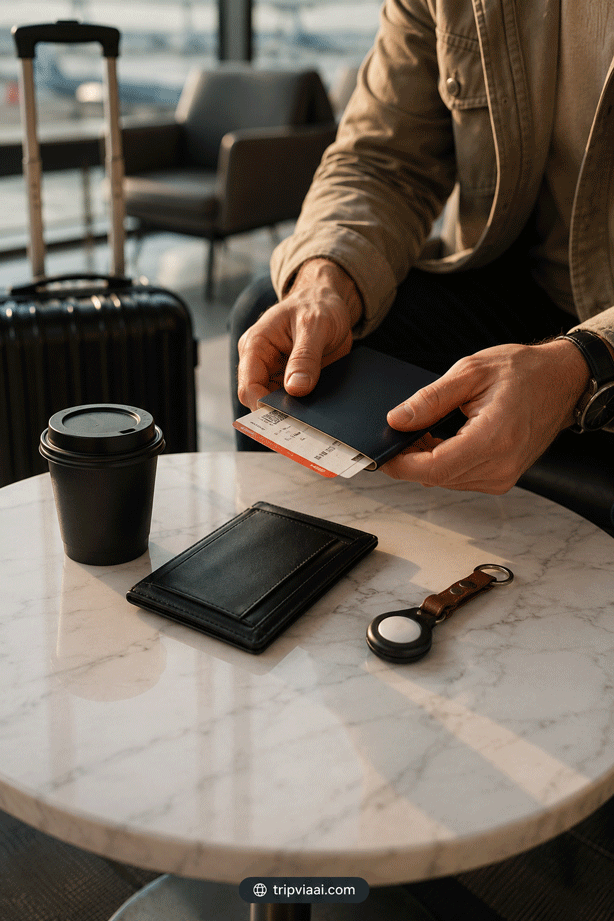 Travel Documents Organised Before Boarding