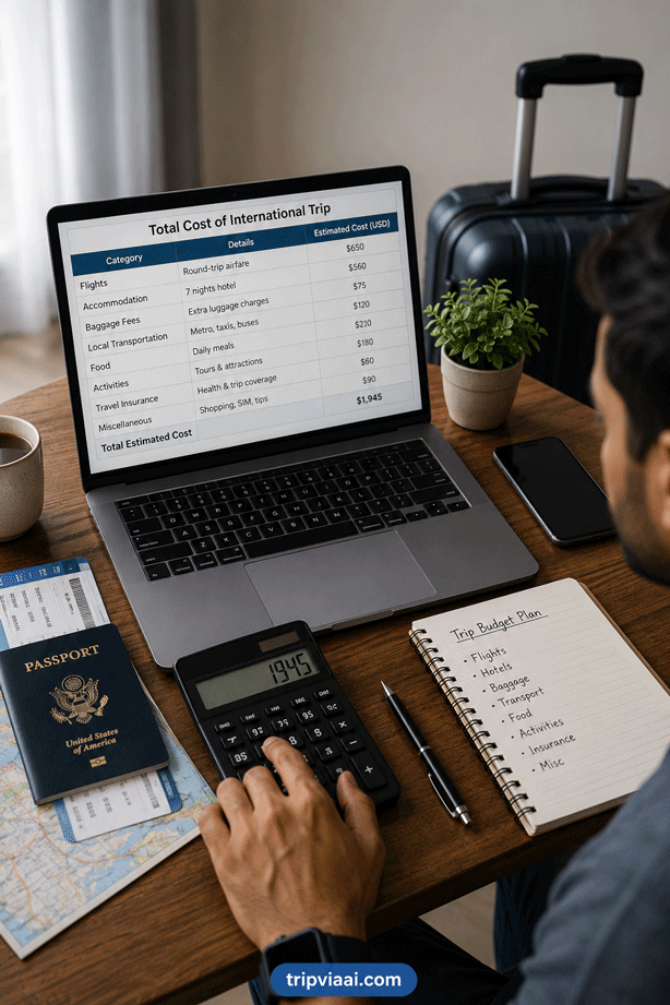 Comparing the Total Cost of an Expensive-Flight Trip