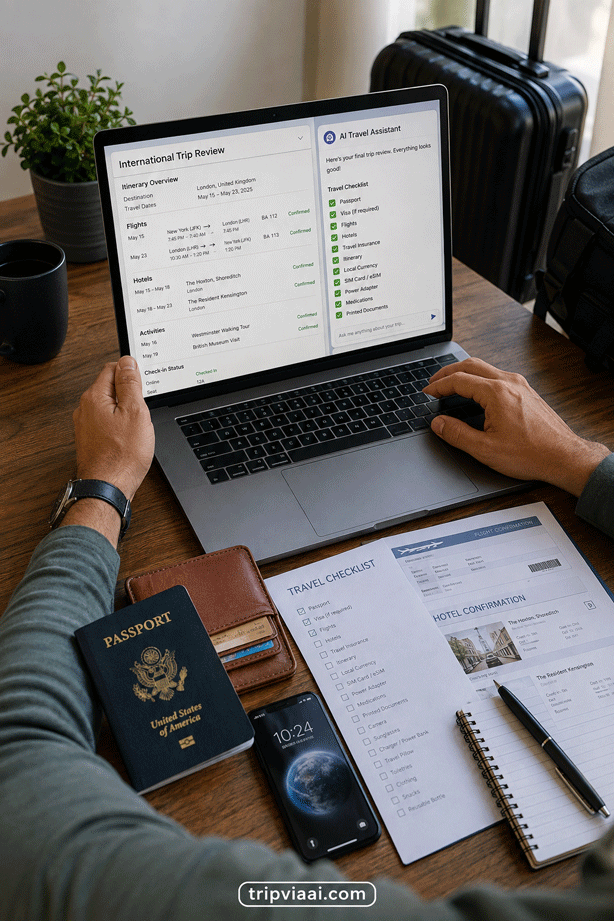 Final AI Travel Plan Review Before Departure
