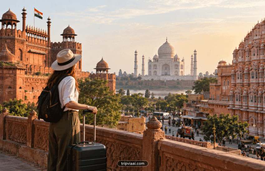 First trip through Delhi Agra and Jaipur featuring the Taj Mahal, historic architecture and Jaipur heritage buildings