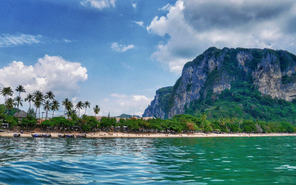Krabi Tropical Coast and Limestone Mountain