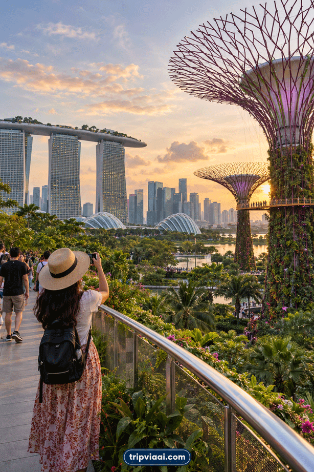 Singapore Marina Bay and Gardens by the Bay Travel Experience